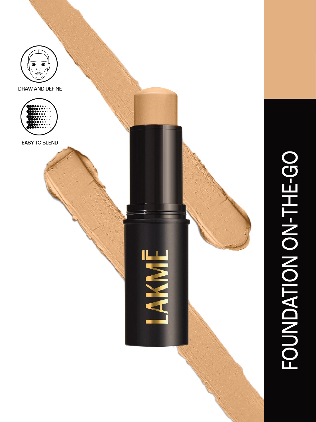 

Lakme On The Go Facelift Foundation Stick 11 g - Warm Beige