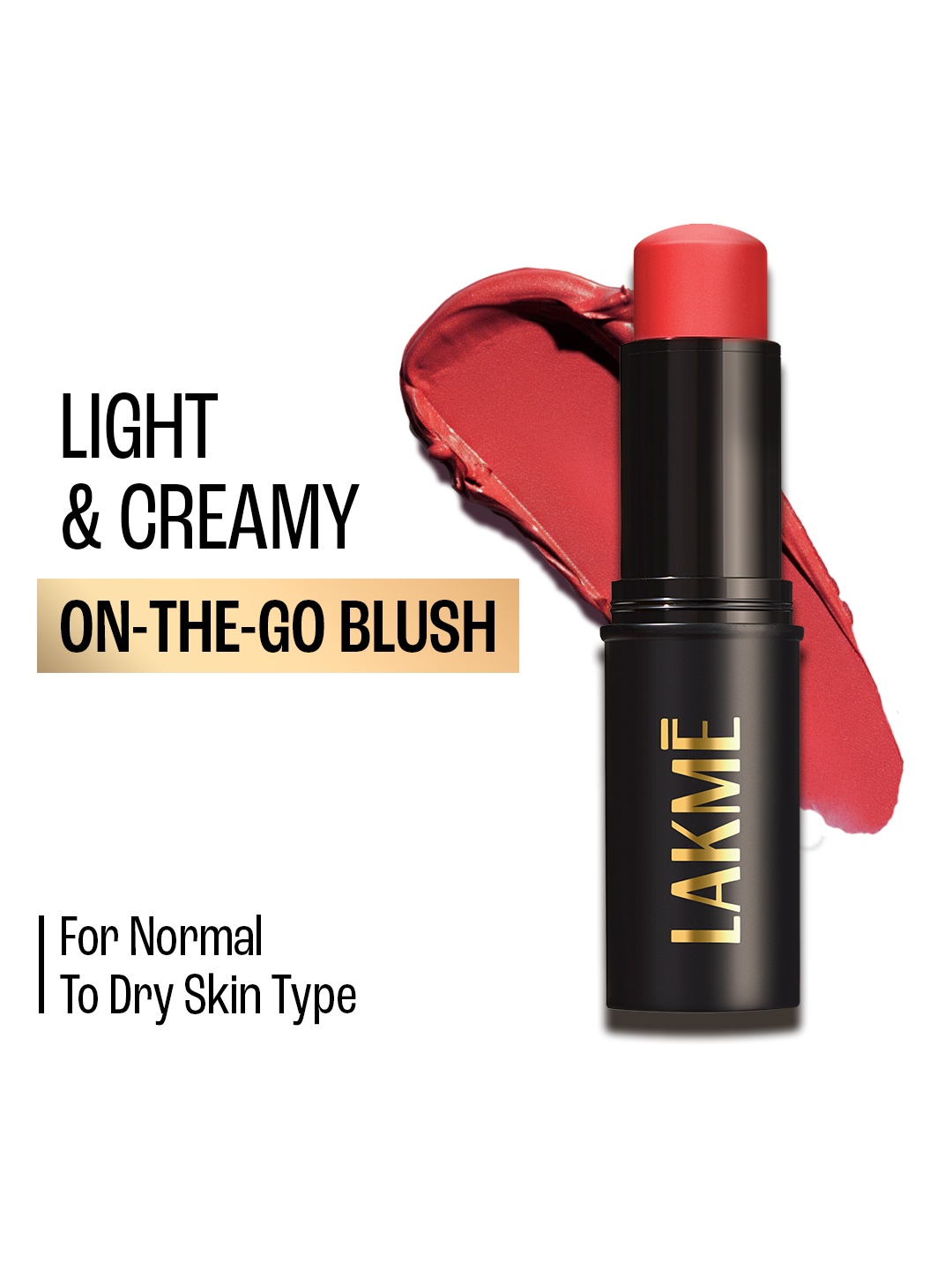 

Lakme On The Go Facelift MultiSlayer Blush Stick 13 g - Coral Queen 4, Peach