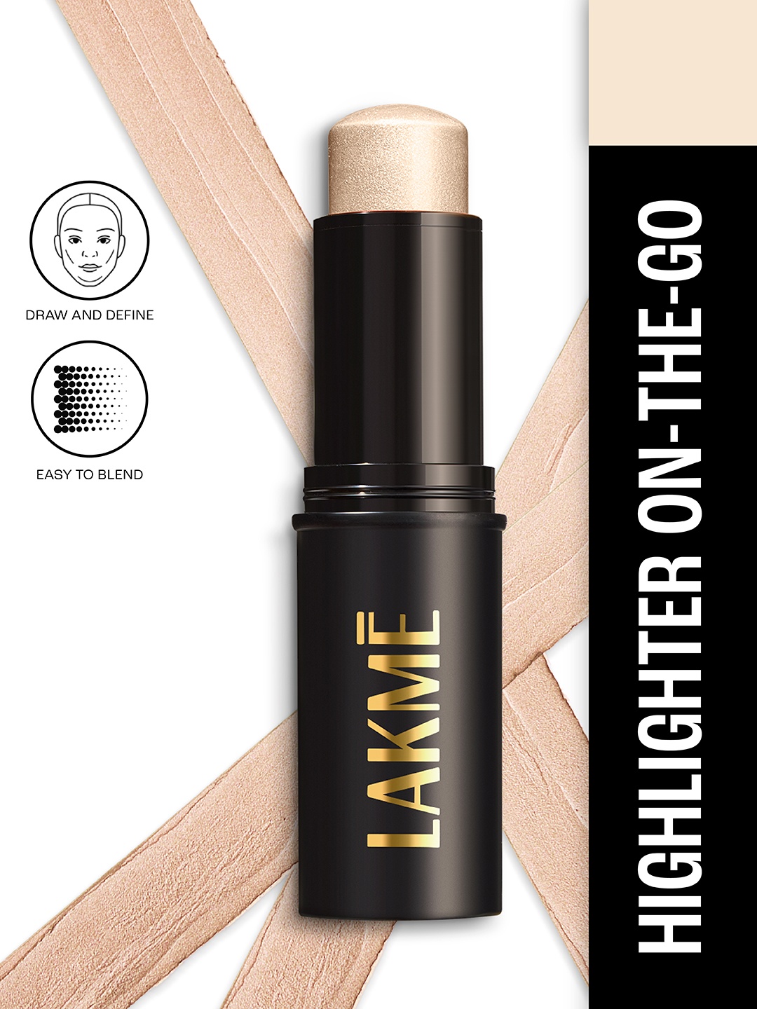 

Lakme On The Go Facelift MultiSlayer Highlighter Stick 11 g - Golden Gleam 7, Gold