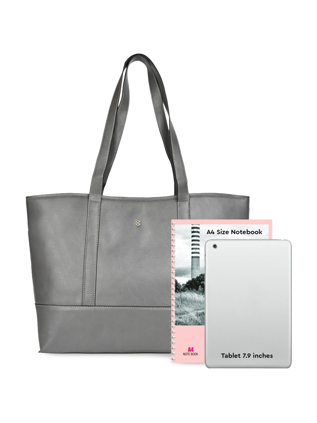 

HORRA Structured Shoulder Bag, Grey