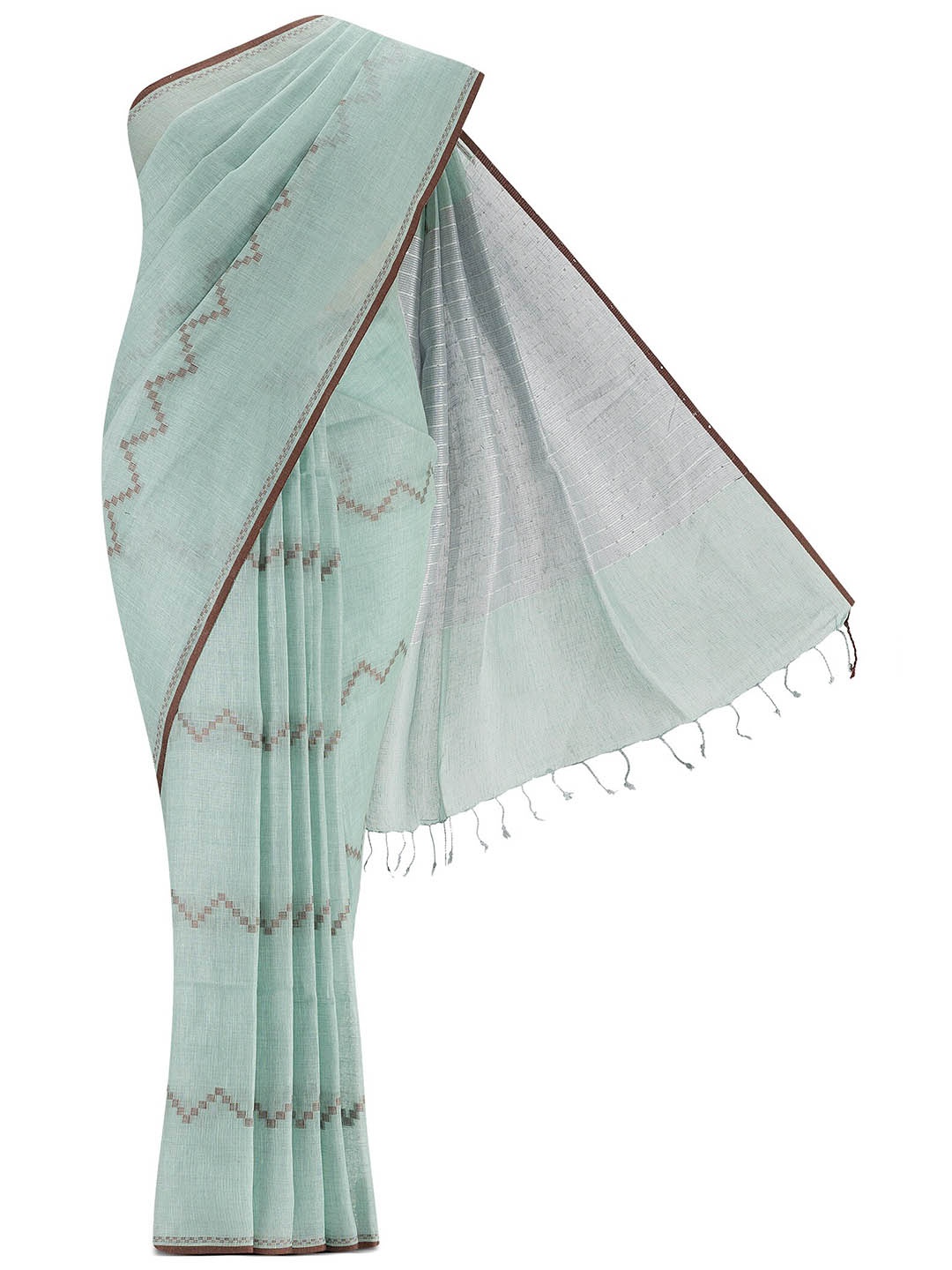 

Nalli Woven Design Saree, Green