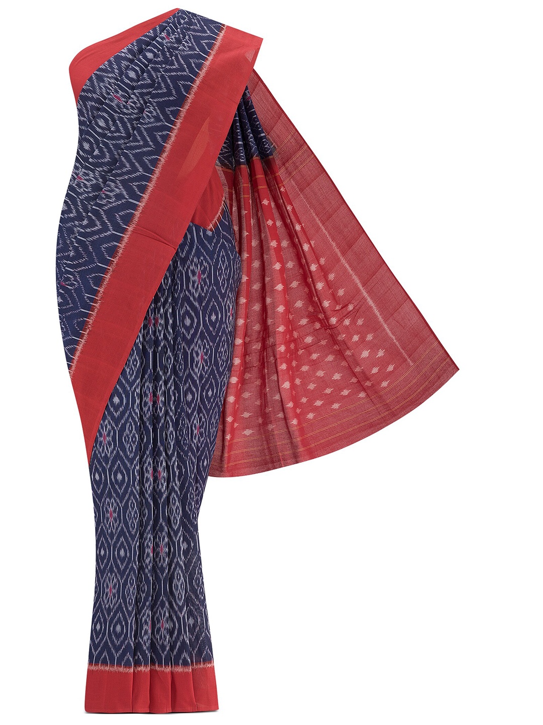 

Nalli Pure Cotton Pochampally Saree, Blue