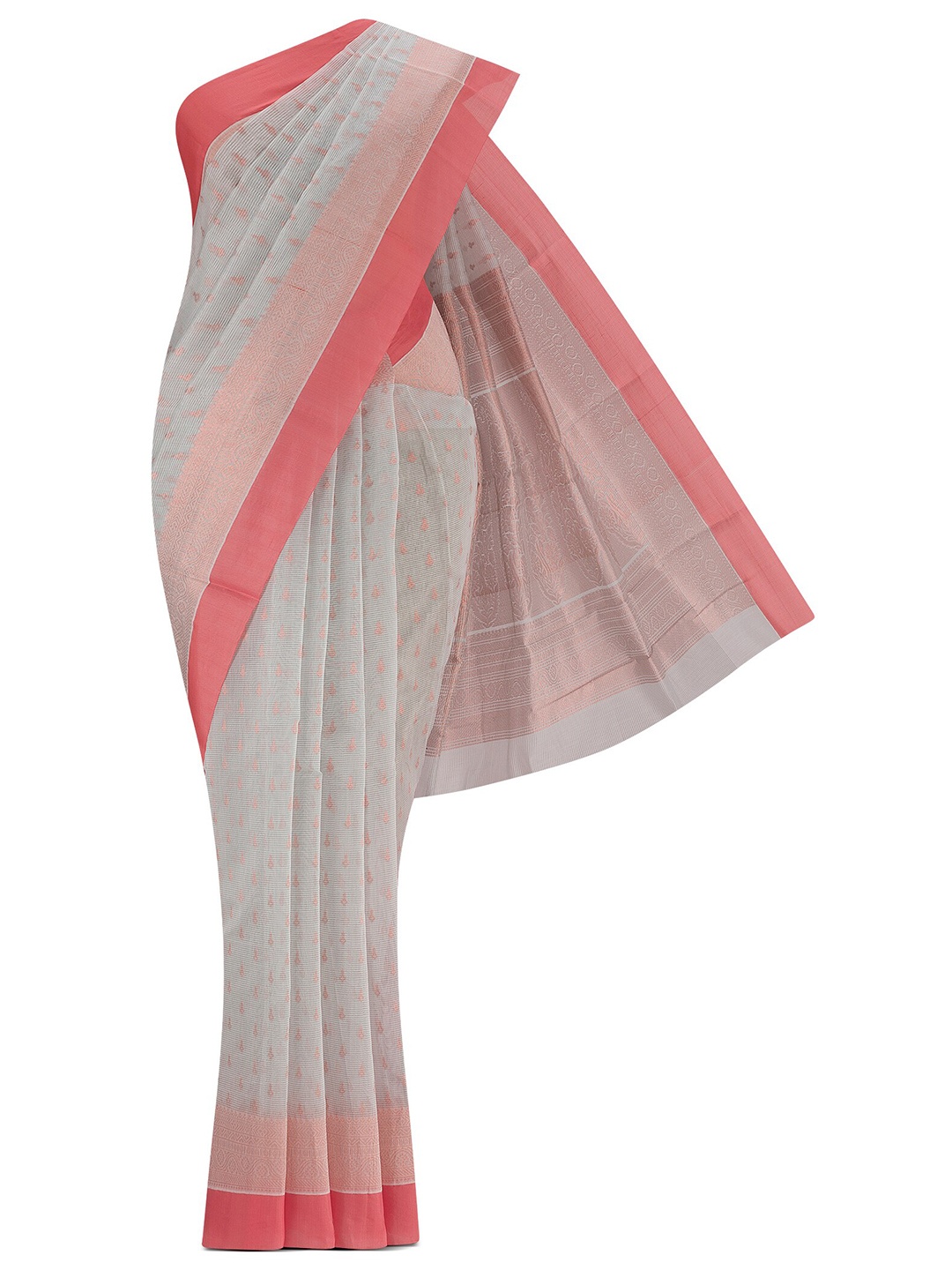 

Nalli Ethnic Motifs Silk Cotton Sarees, Grey