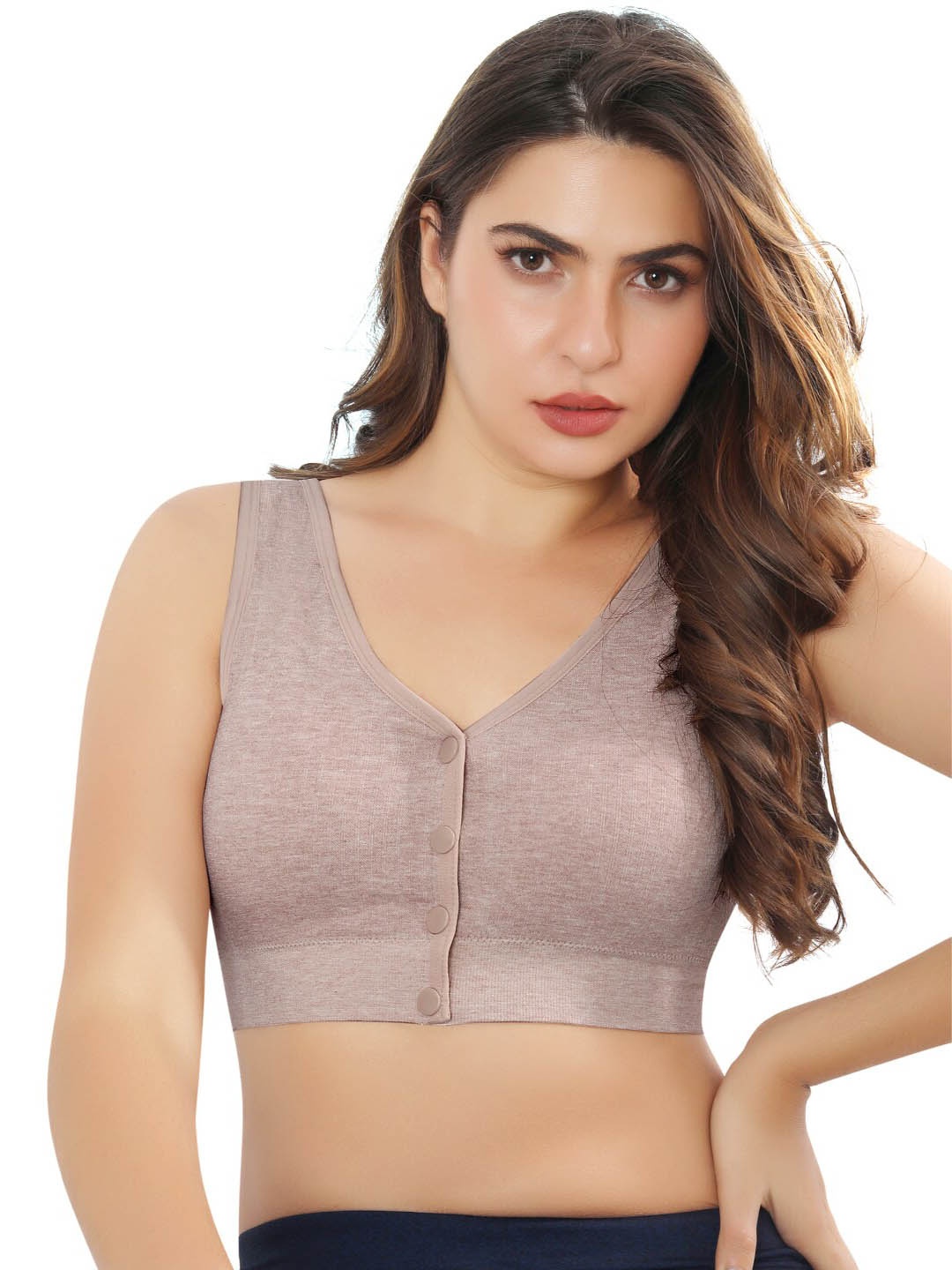 

FABLUK Maternity Full Coverage Lightly Padded Bra, Nude
