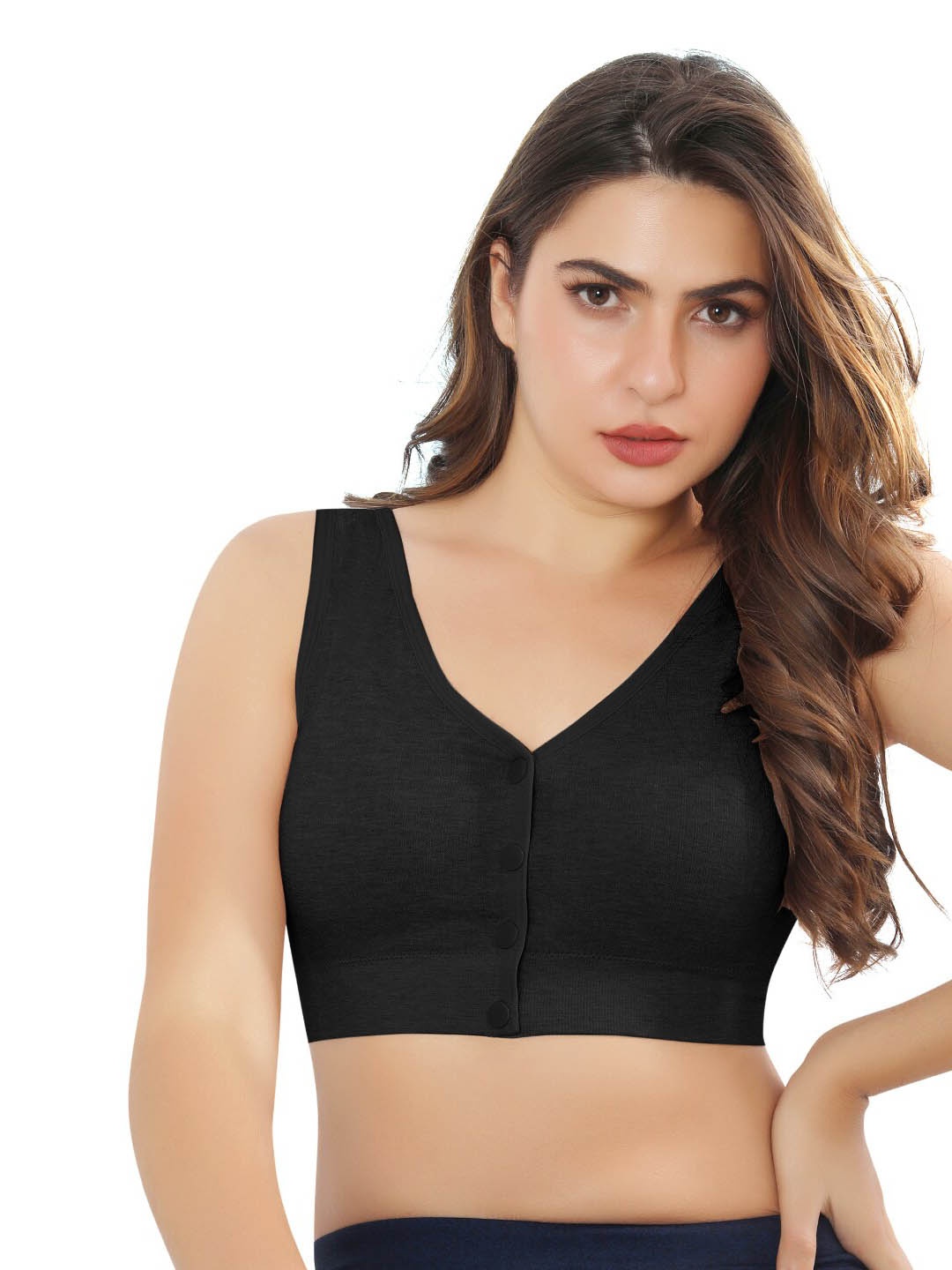 

FABLUK Maternity Full Coverage Lightly Padded Bra, Black