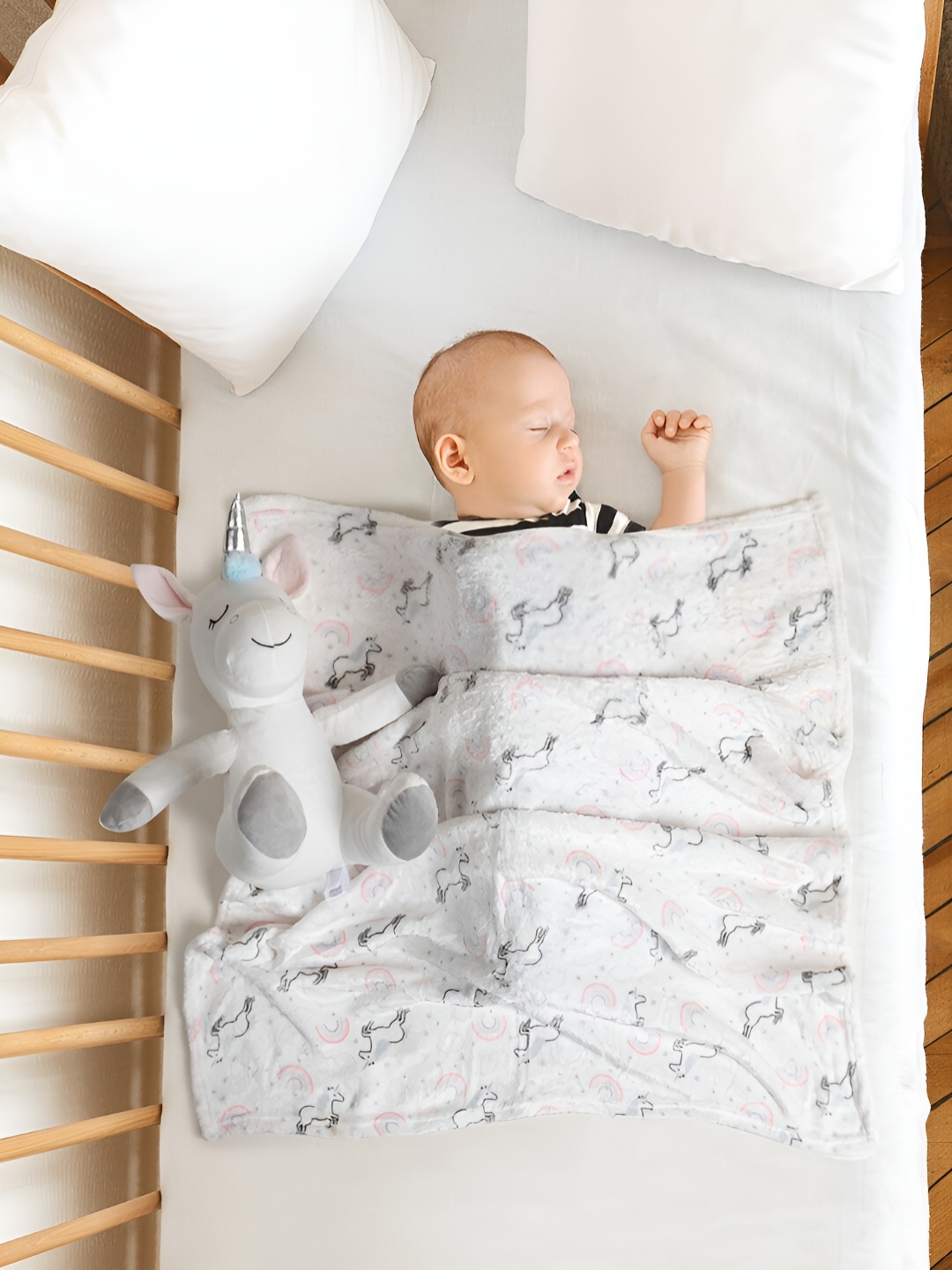 

Baby Moo Pink Cartoon Characters Mild Winter Single Bed Blanket