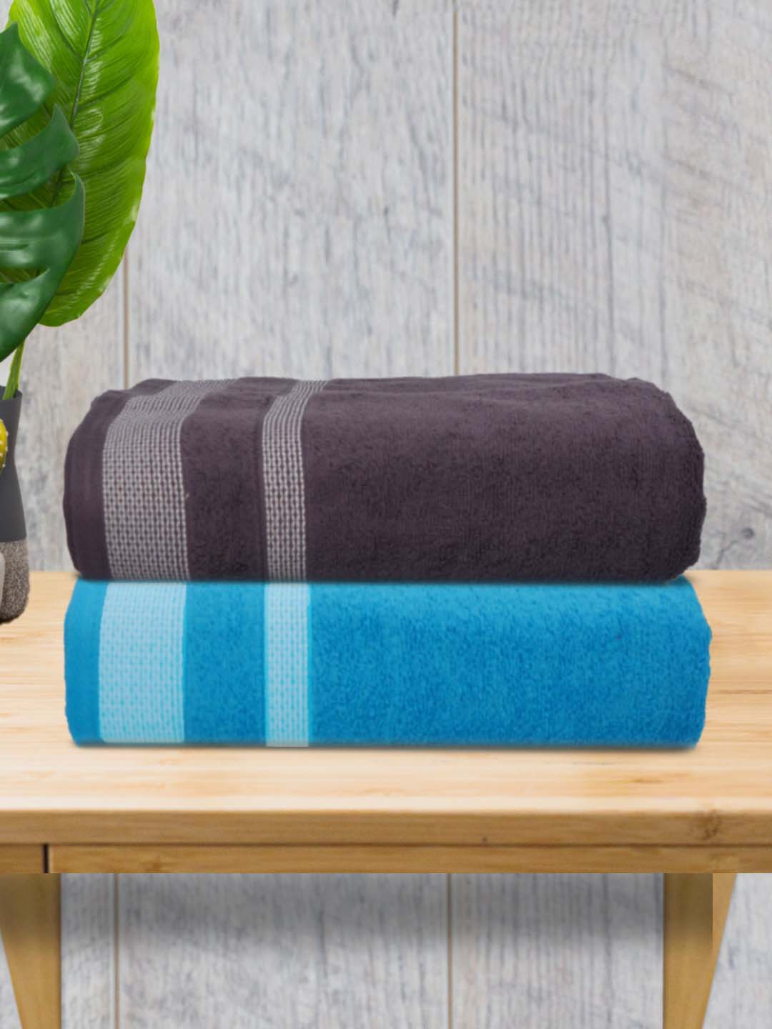 

Athom Living Blue & Violet 2 Pieces 500GSM Cotton Bath Towels