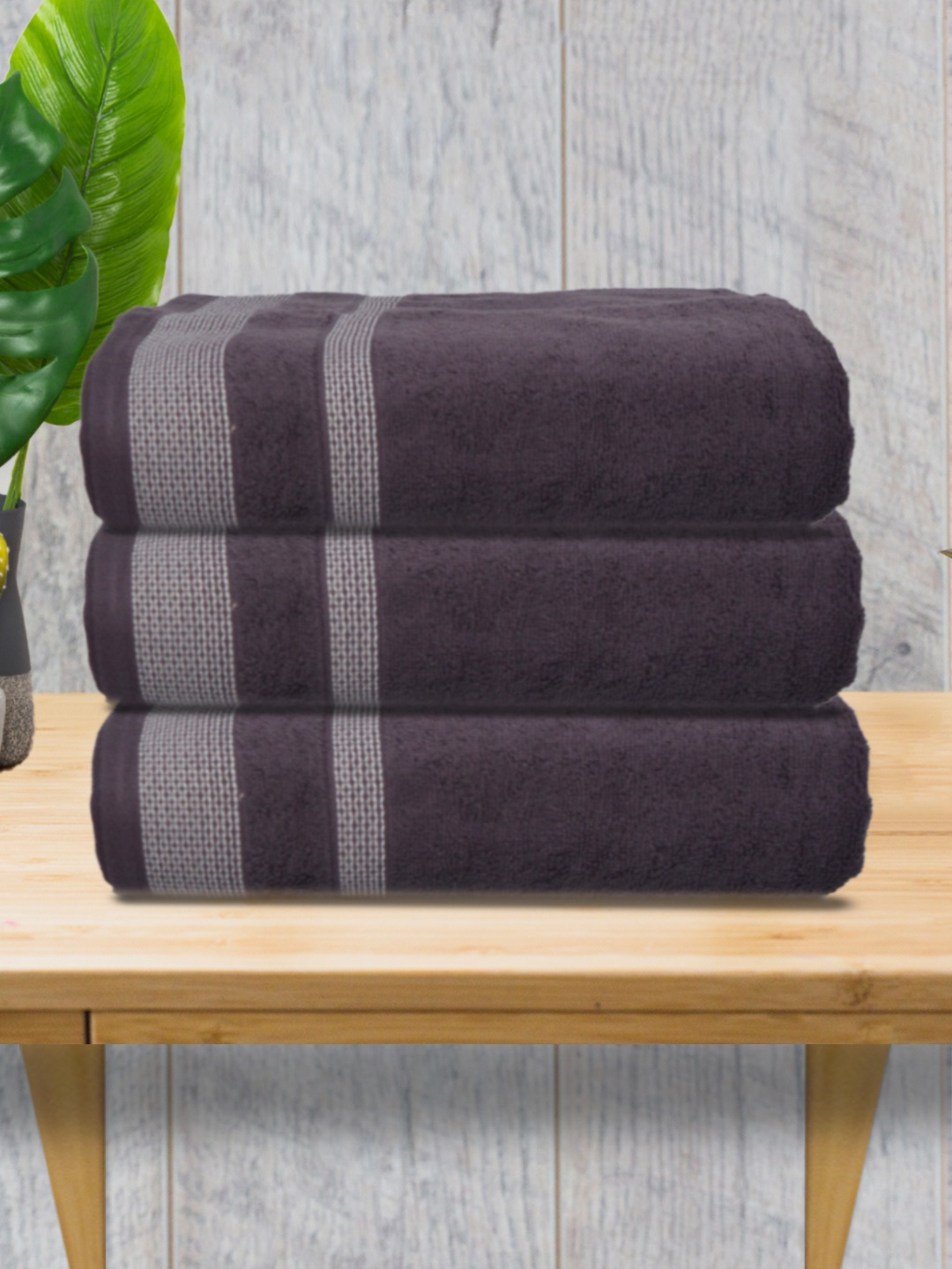 

Athom Living Violet 3 Pieces Cotton Bath Towel