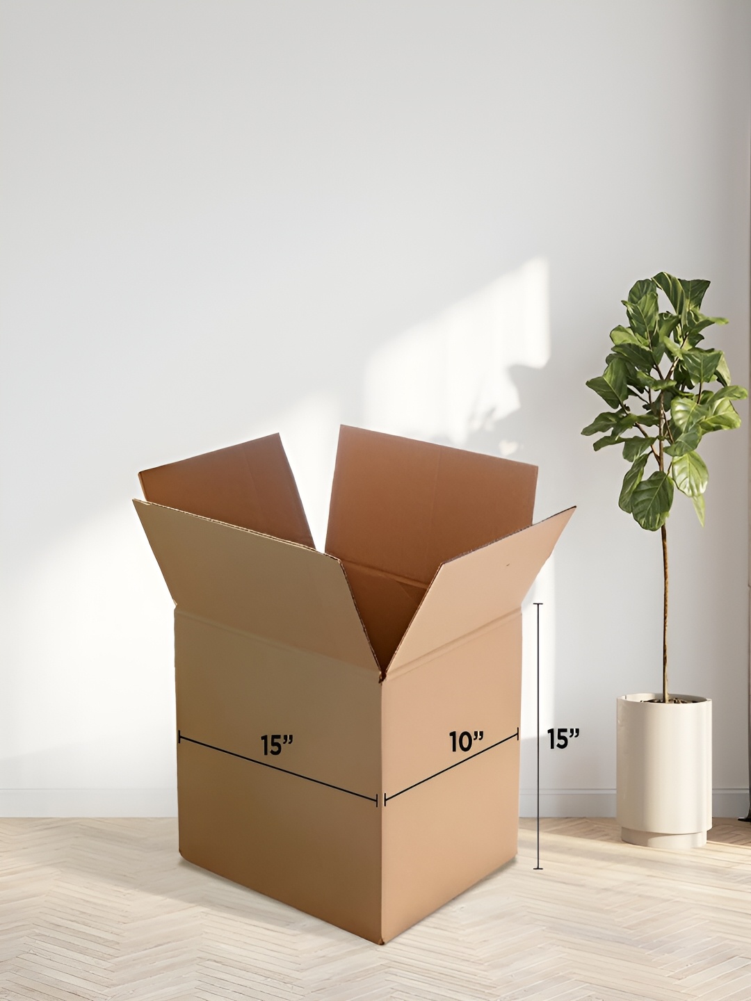 

Kuber Industries 50 Pieces Brown Corrugated Packing Boxes