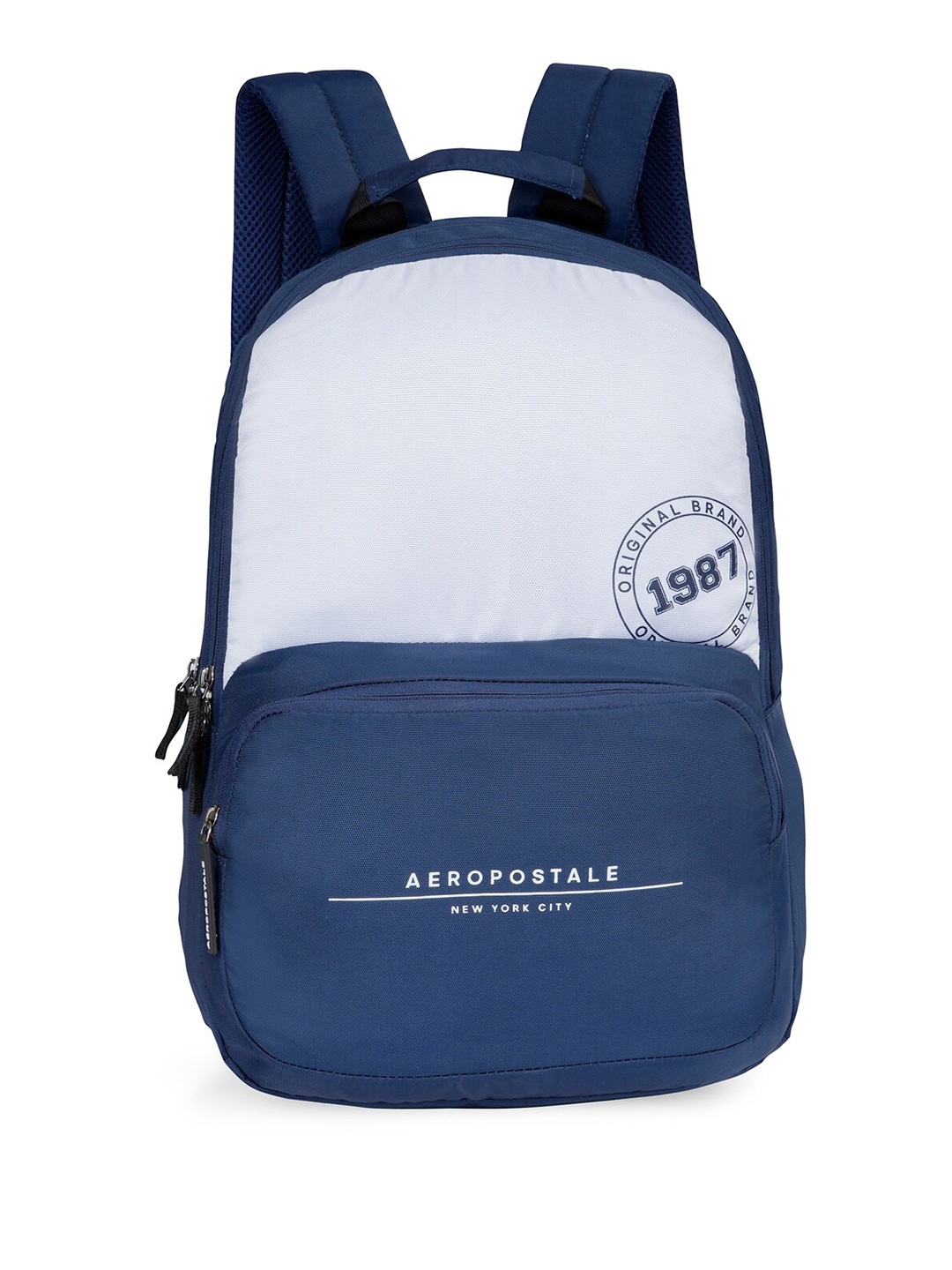 

Aeropostale Unisex Brand Logo Printed Backpack - Up to 14 inch Laptop, Navy blue