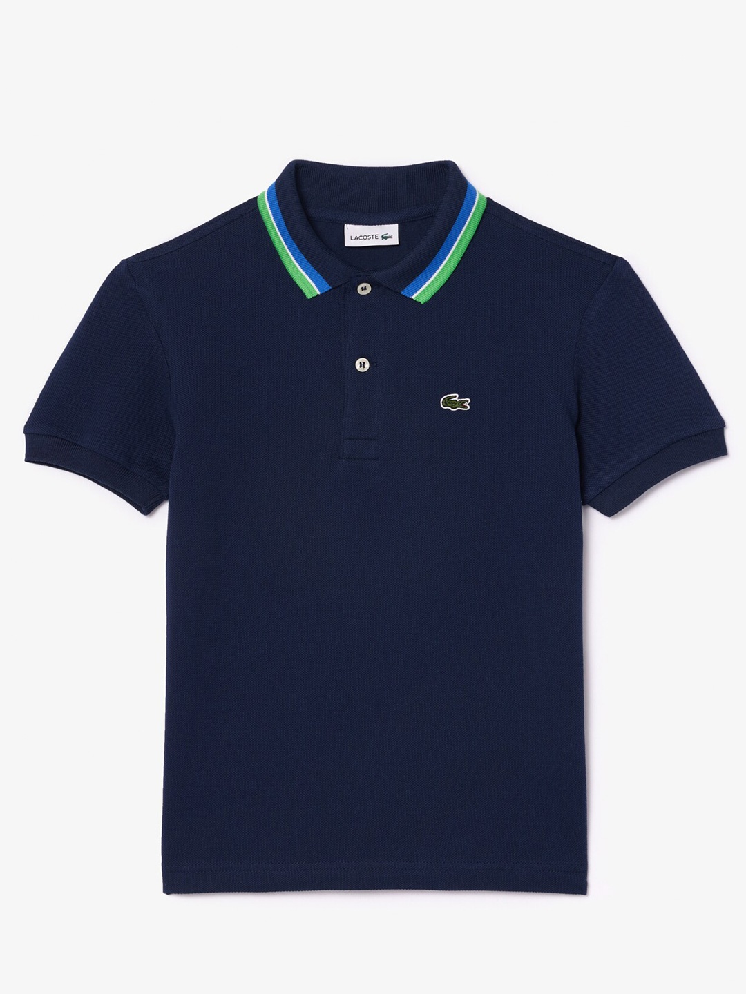 

Lacoste Boys Polo Collar Cotton T-shirt, Blue