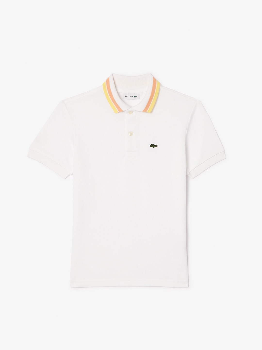 

Lacoste Boys Polo Collar Cotton T-shirt, White