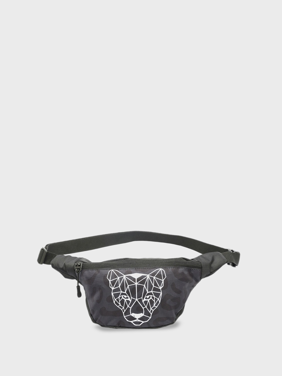 

Bewakoof Cheetah Printed Waist Pouch, Black