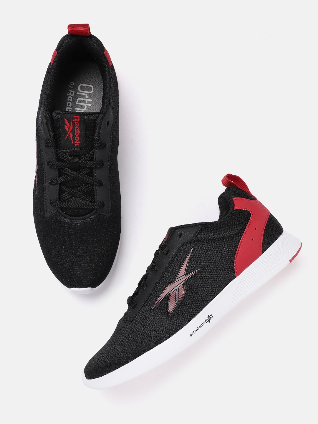 

Reebok Men Woven Design Orbit Move Walk Shoes, Black