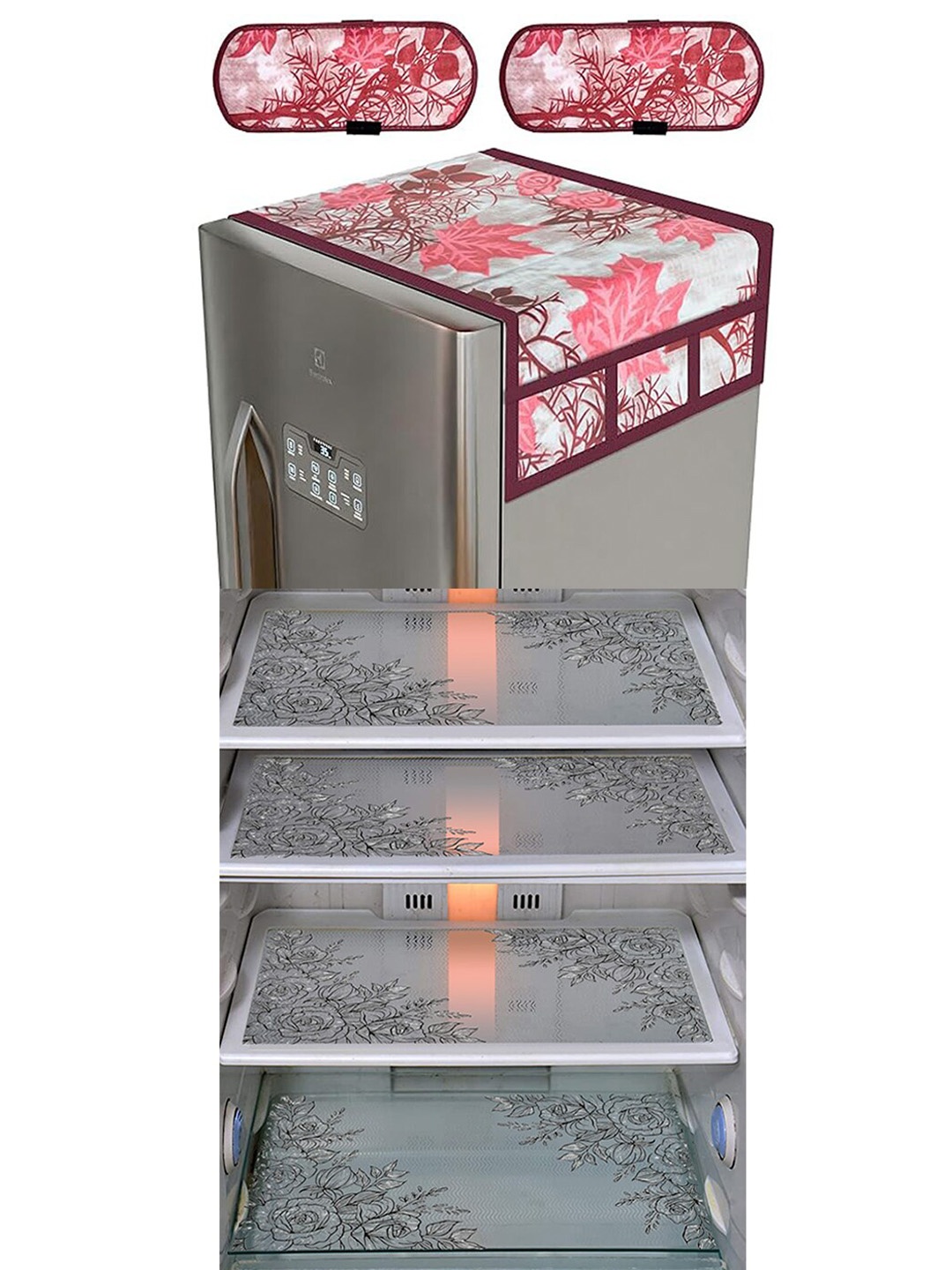 

Dakshya Industries Red & White 7 Pieces Appliance Cover