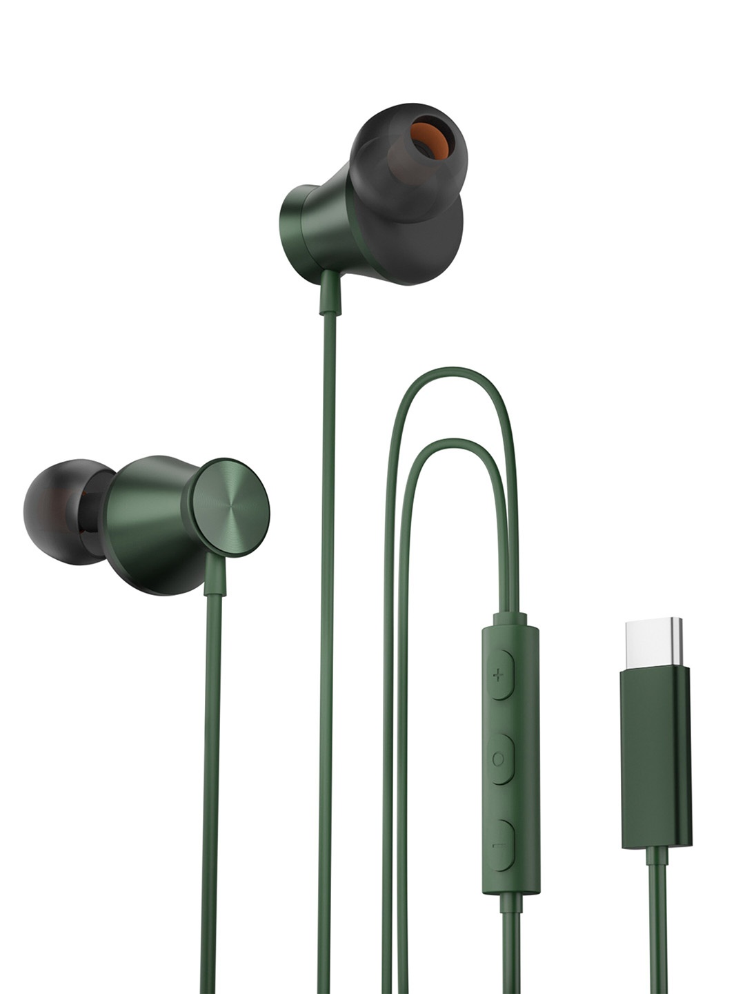 

HAMMER Nova in Ear Type-C Wired Earphones With Mic & Powerful Bass, Green