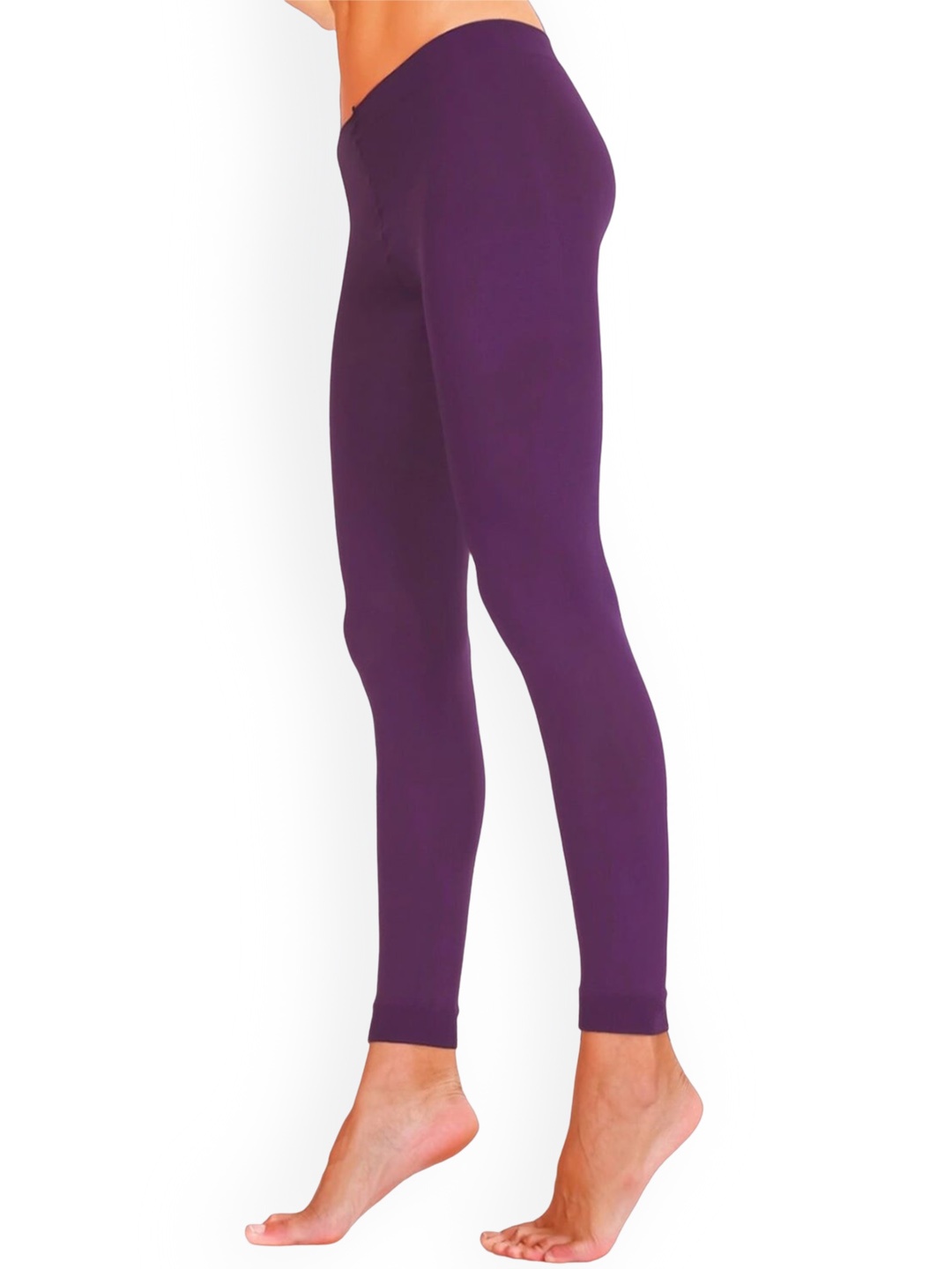 

BAESD Women Ankle Length Non Transparent Leggings, Purple