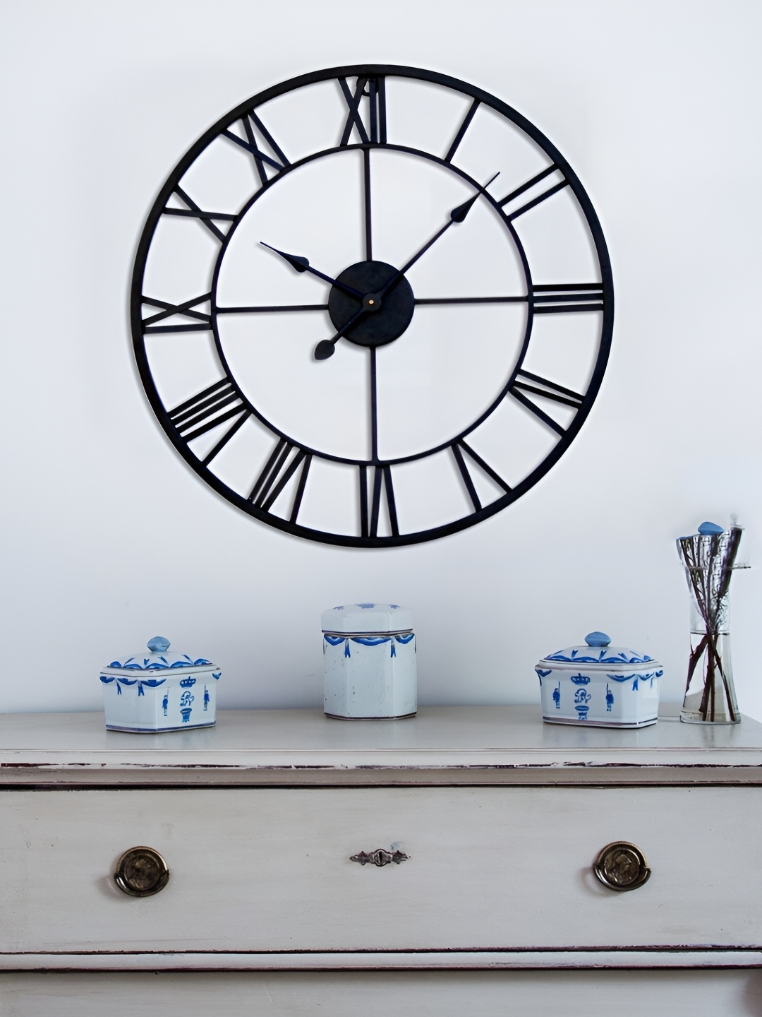 

Craftter Black Round Analogue Metal Contemporary Wall Clock