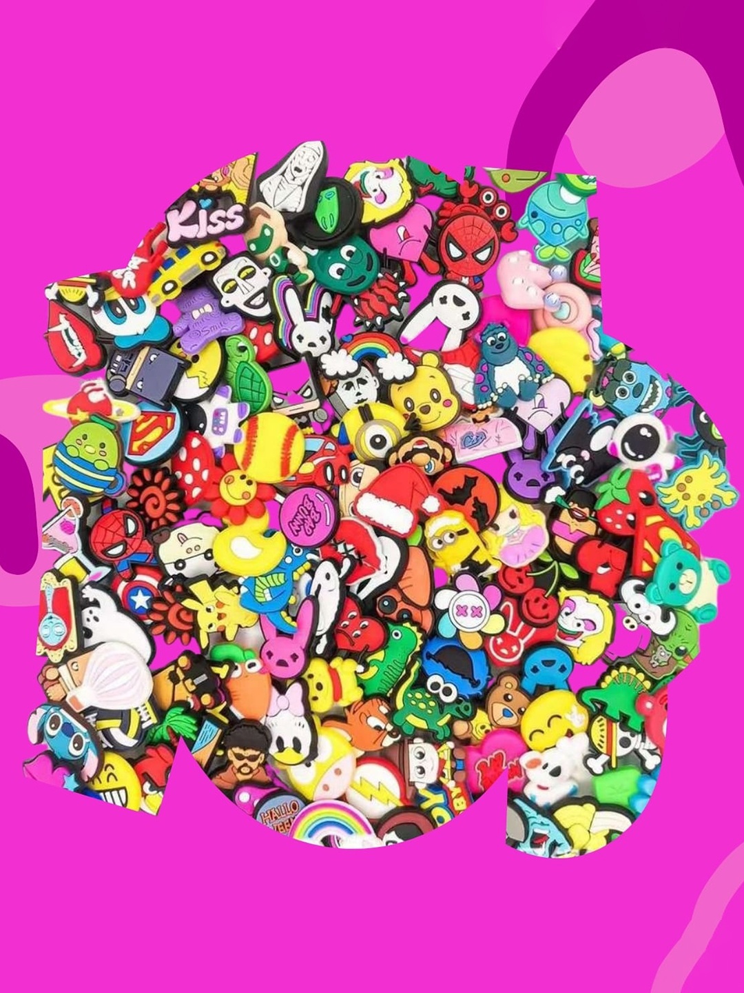 

Pinapes Set Of 6 Assorted Jibbitz Shoe Charms