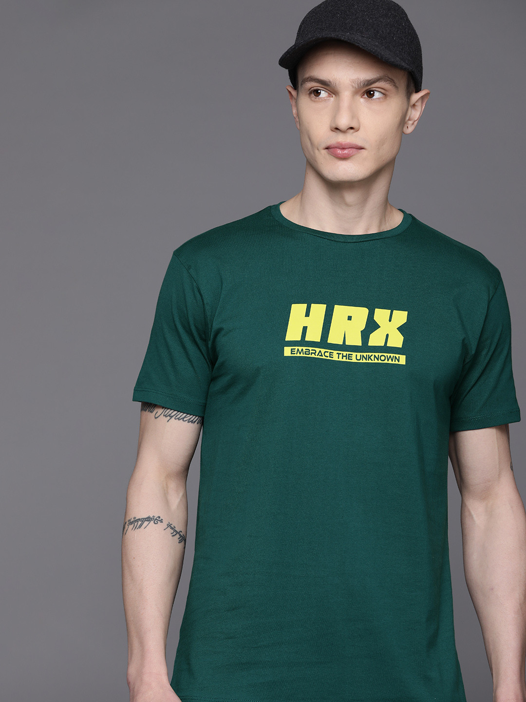

HRX by Hrithik Roshan Men Typography Printed T-shirt, Green