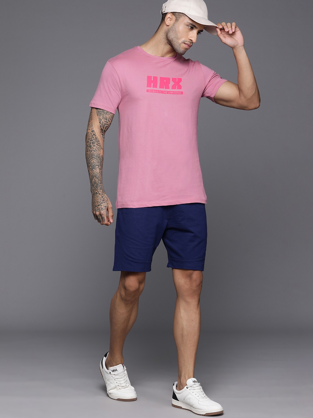 

HRX by Hrithik Roshan Men Typography Printed T-shirt, Pink