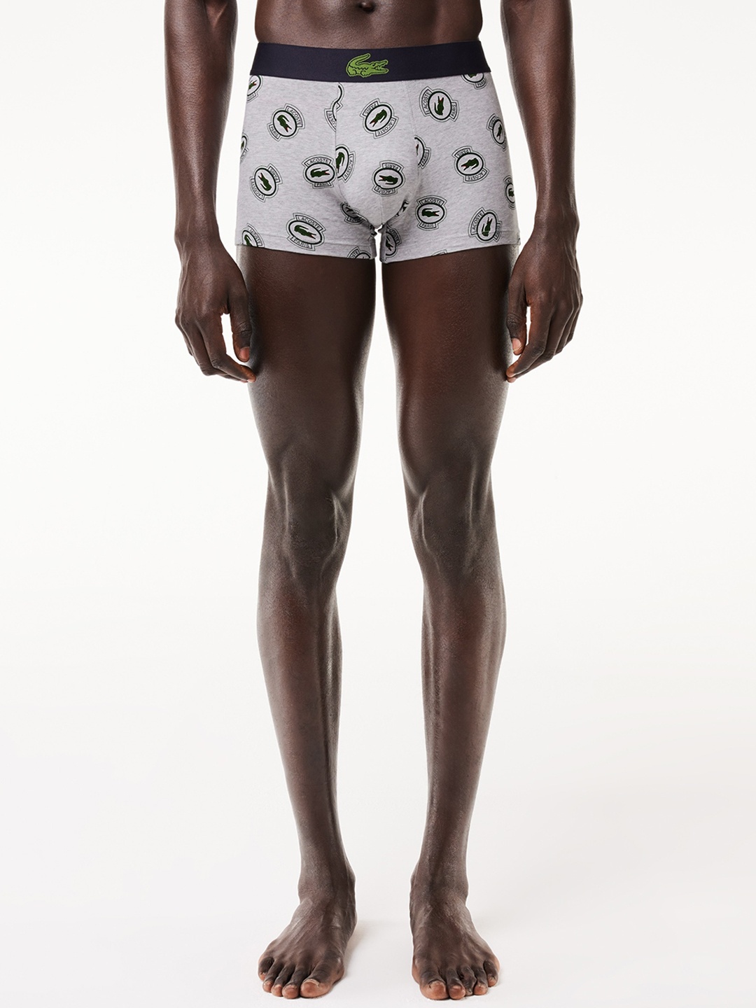 

Lacoste Stretch Jersey Printed Ultra Comfortable Trunks 5H8396W9D S, Grey