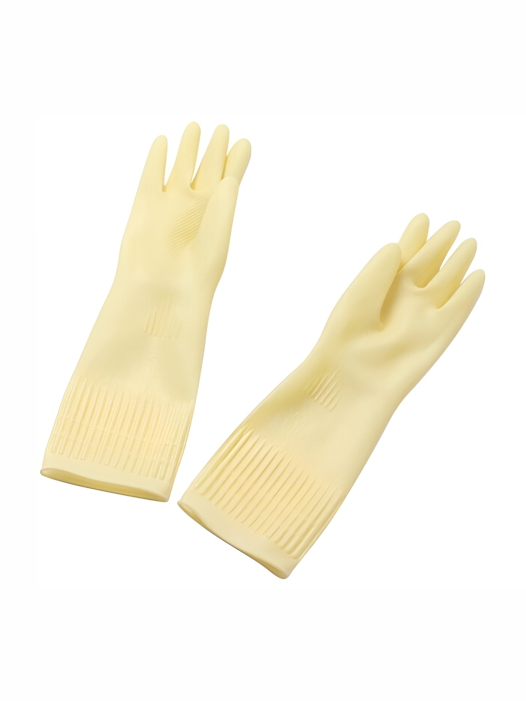 

RBGIIT White Rubber Long Sleeve Gloves, Yellow