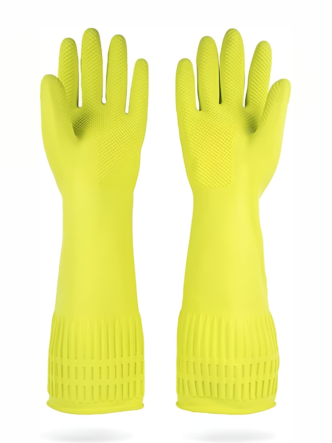 RBGIIT Koren Anti Slip Cleaning Gloves, Yellow