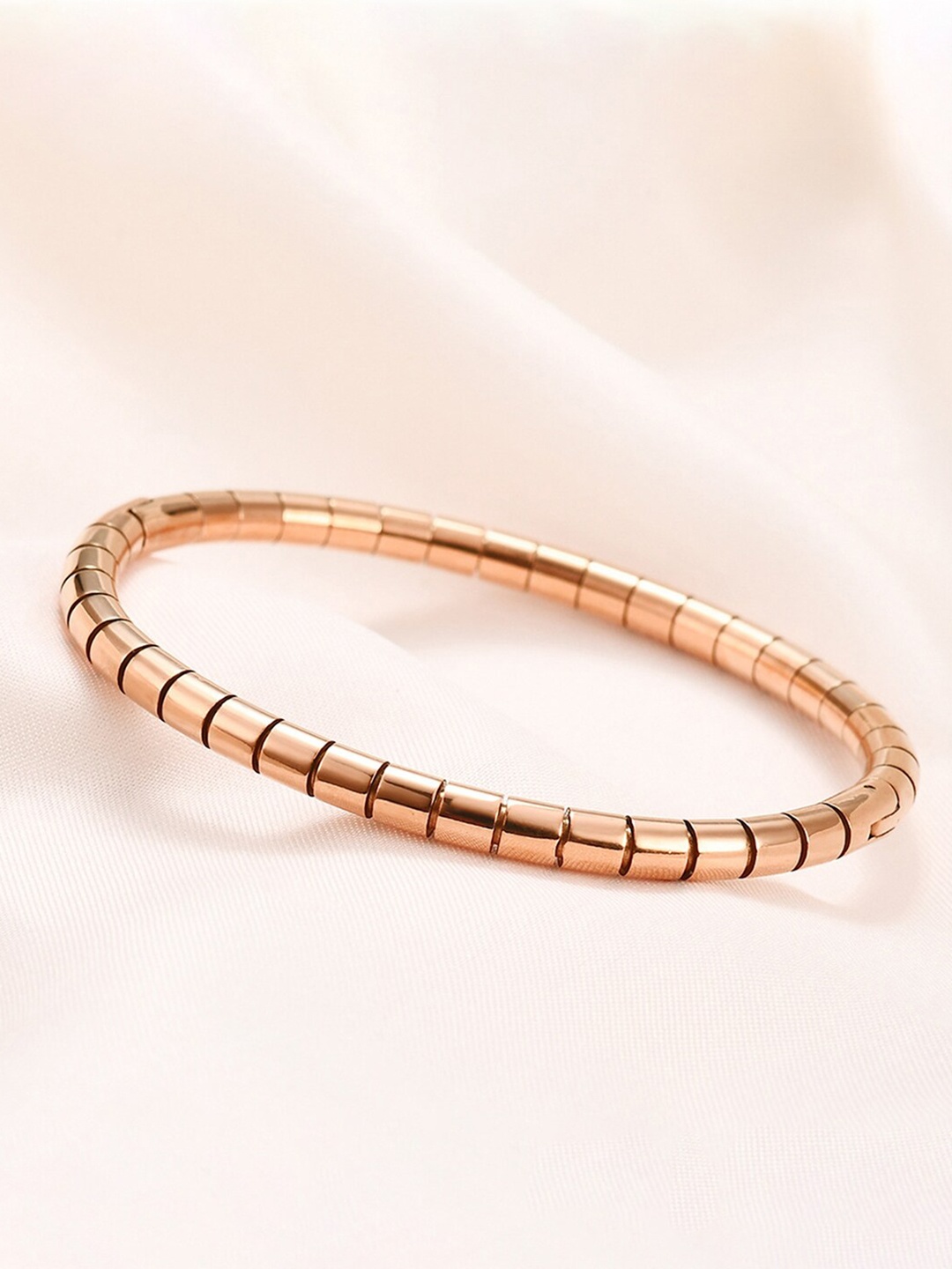 

Peora Rose Gold-Plated Kada Bracelet