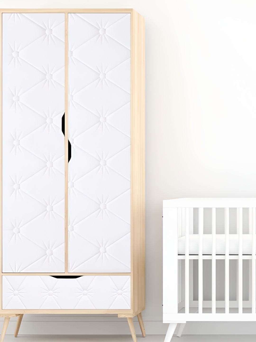 

Kuber Industries 2 Pieces Sheets Soft Wall Sticker, White