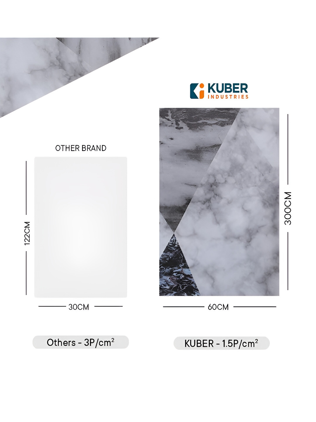 

Kuber Industries Grey & White Art Living Room Self Adhesive Sticker