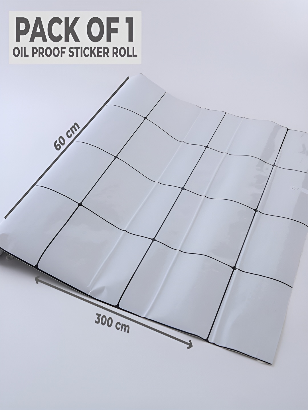 

Kuber Industries Grey Printed PET Wallpaper