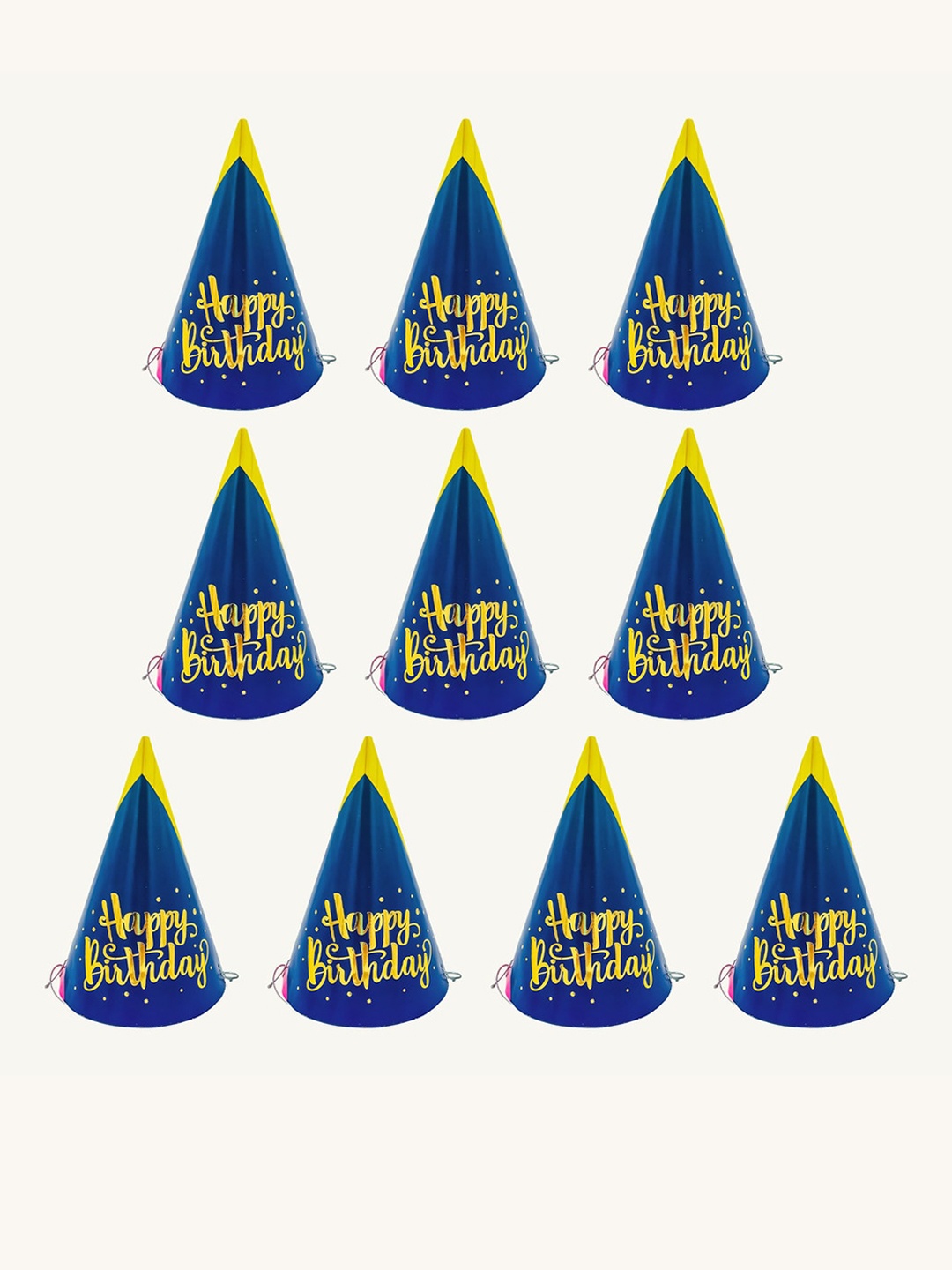 

Special You Blue & Yellow 10Pcs Happy birthday Decoration Items