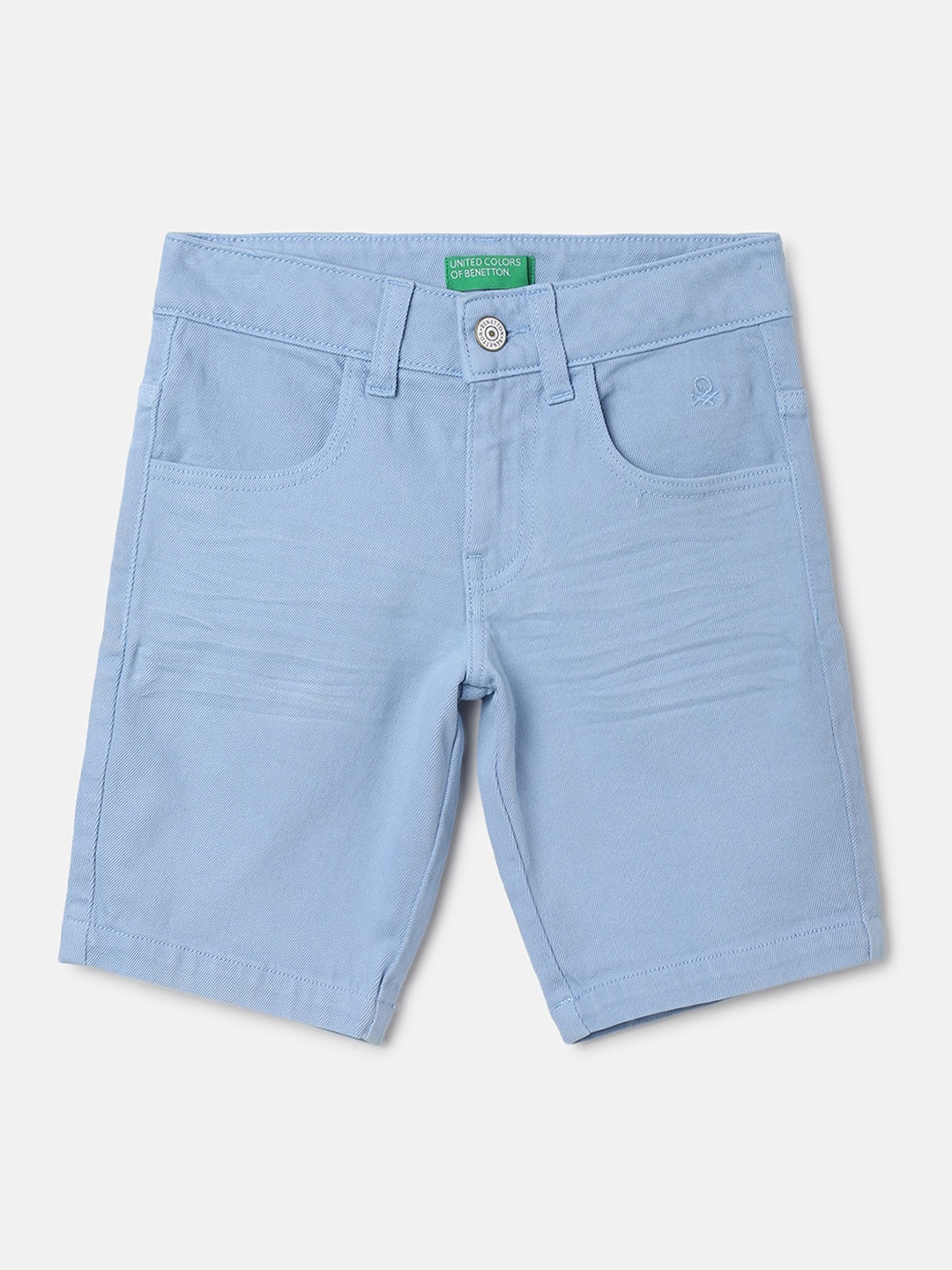 

United Colors of Benetton Boys Regular Fit Mid Rise Shorts, Blue