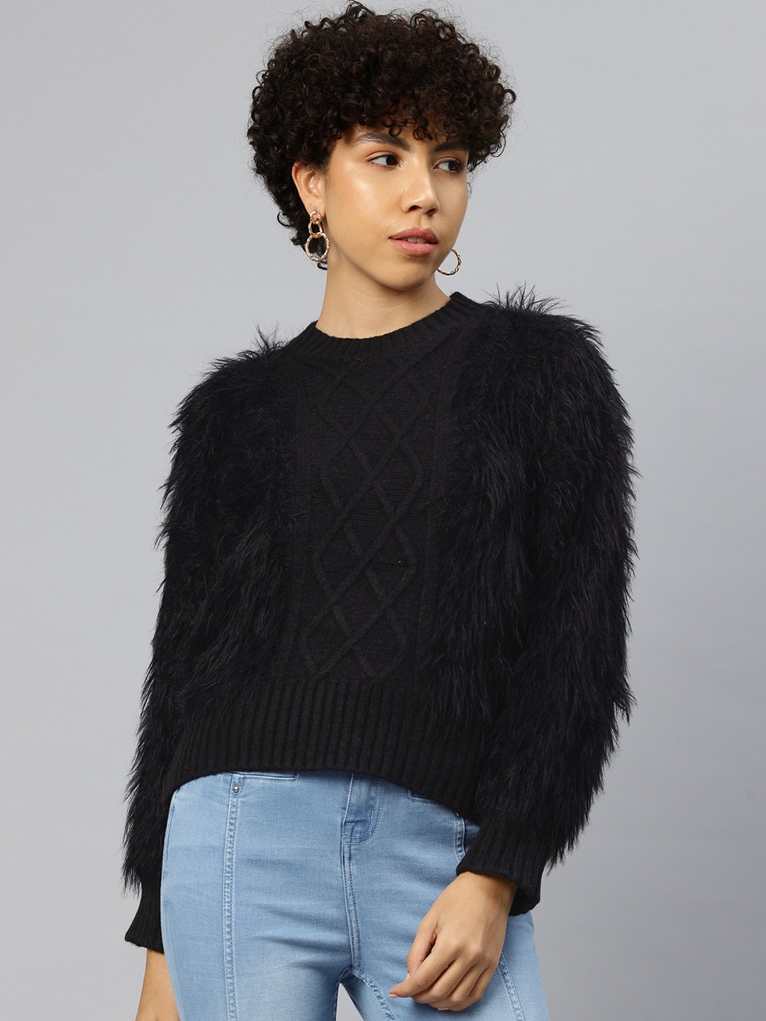 

Pierre Carlo Boucle Pullover, Black