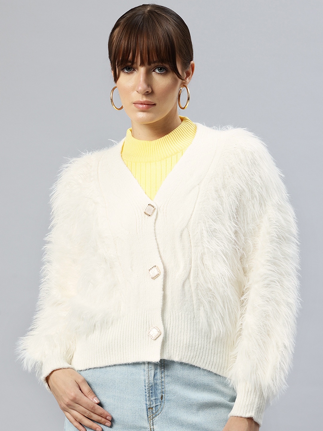 

Pierre Carlo Women's Sweater, Off white