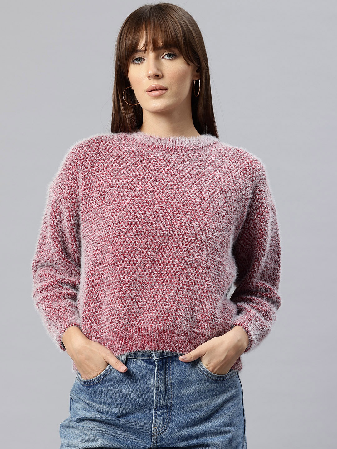 

Pierre Carlo Boucle Pullover, Red
