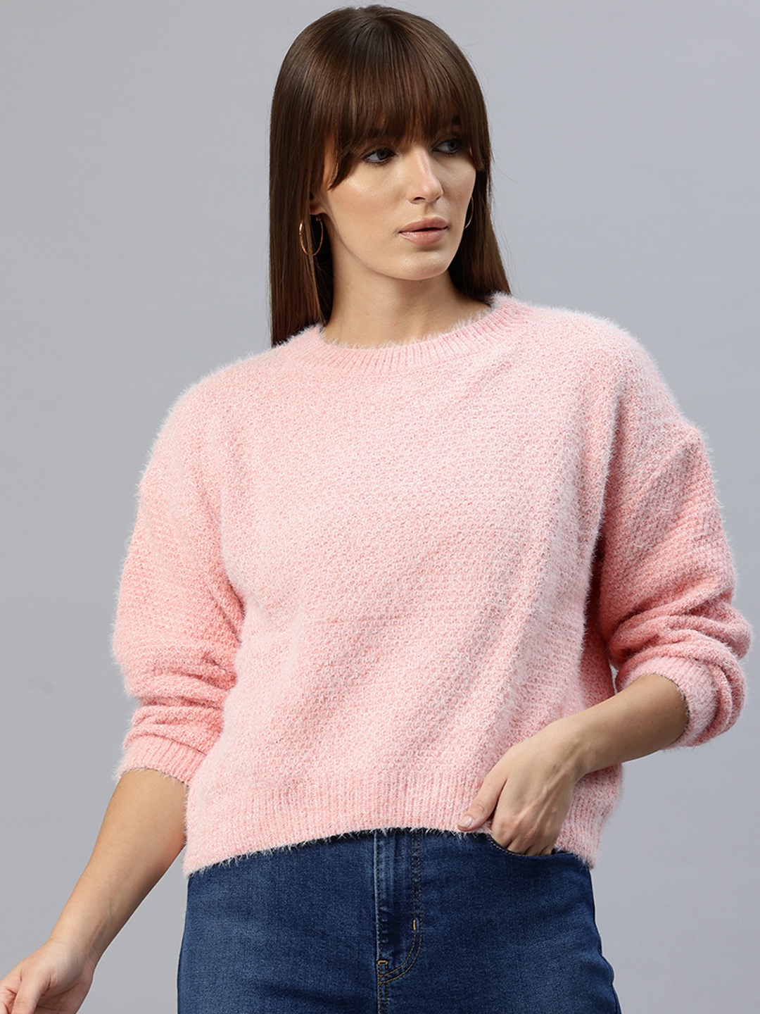 

Pierre Carlo Boucle Pullover, Pink