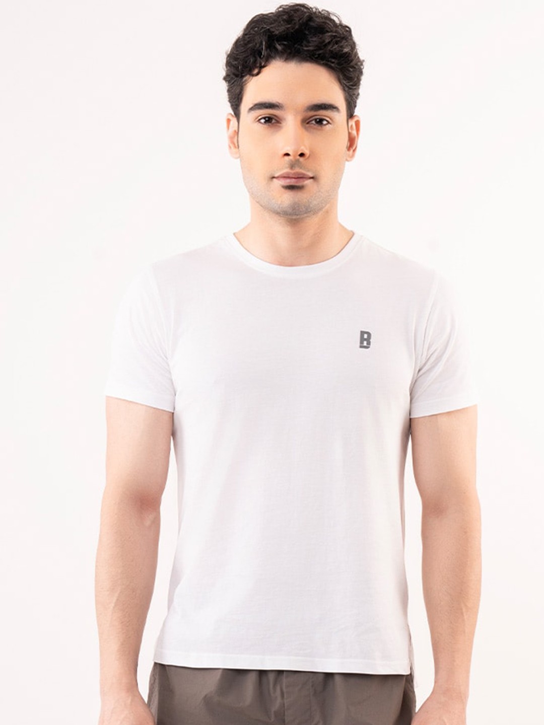 

Baller Athletik Round Neck Cotton Lounge T-shirt, White