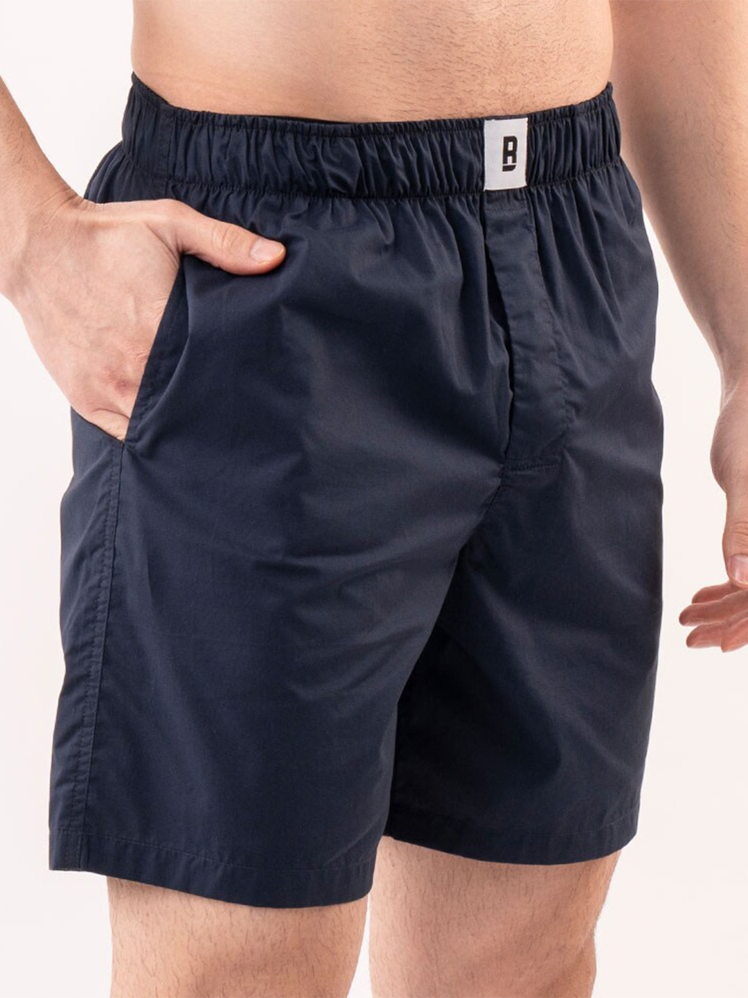 

Baller Athletik Men Mid-Rise Lounge Shorts, Navy blue