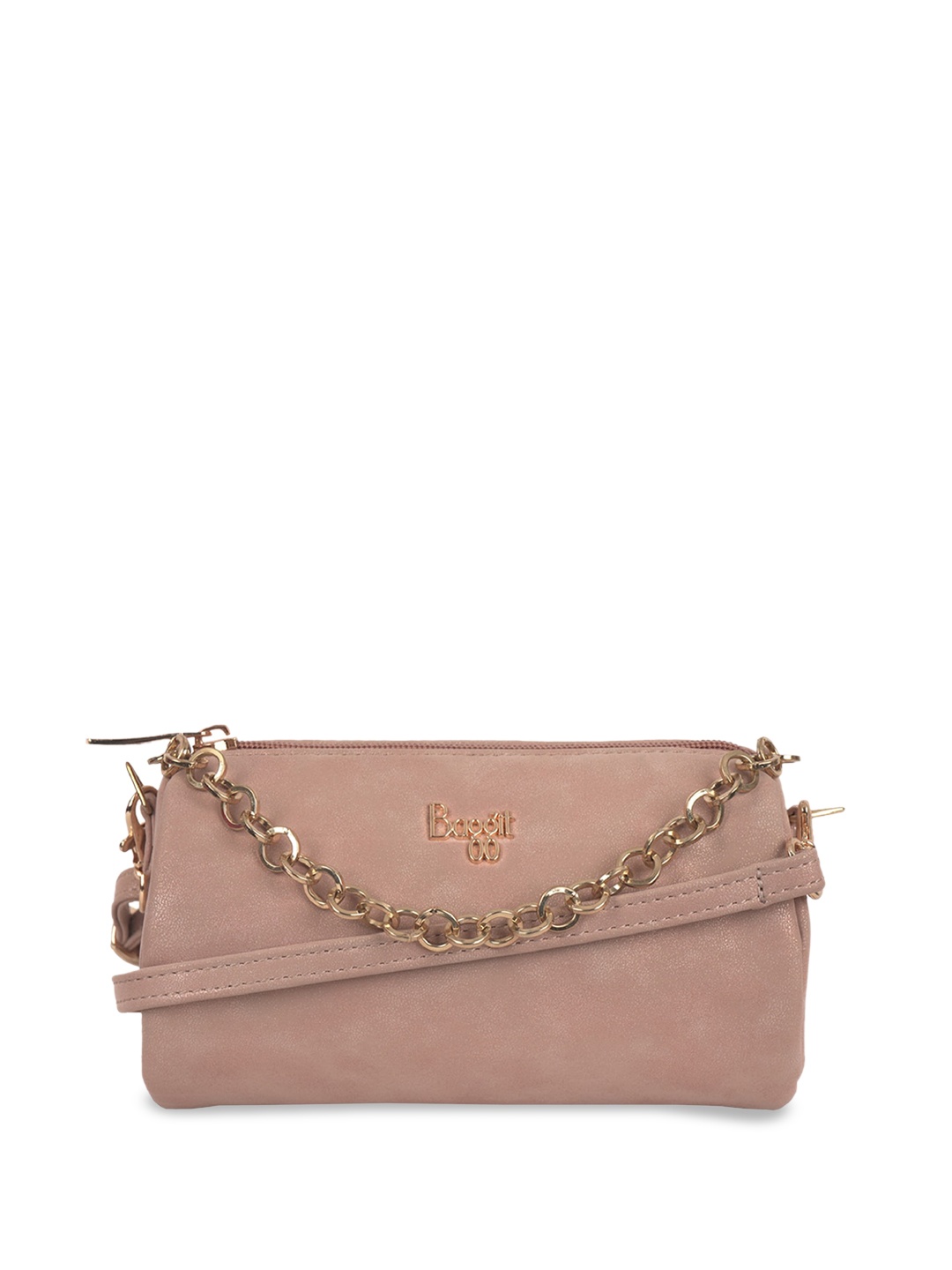 

Baggit Structured Sling Bag, Gold