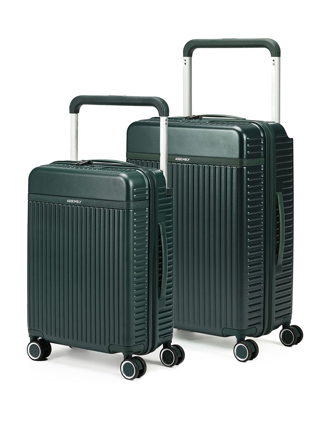 

Assembly Unisex Set of 2 Cabin and Check-In Trolley Bag, Green