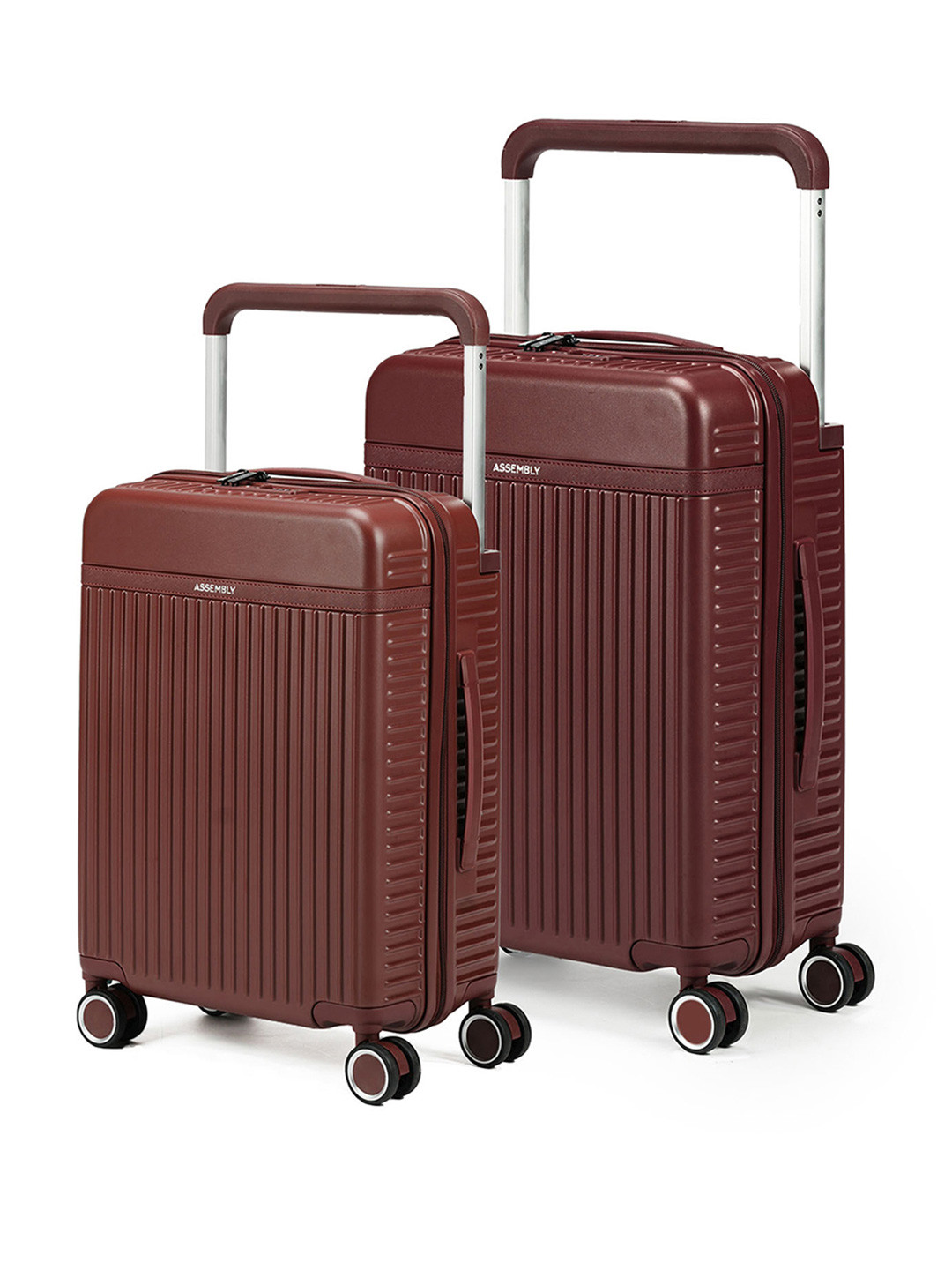

Assembly Premium Set of 2 Cabin and Check-In Trolley Bag - Red - Rover 20 & 24 Inches
