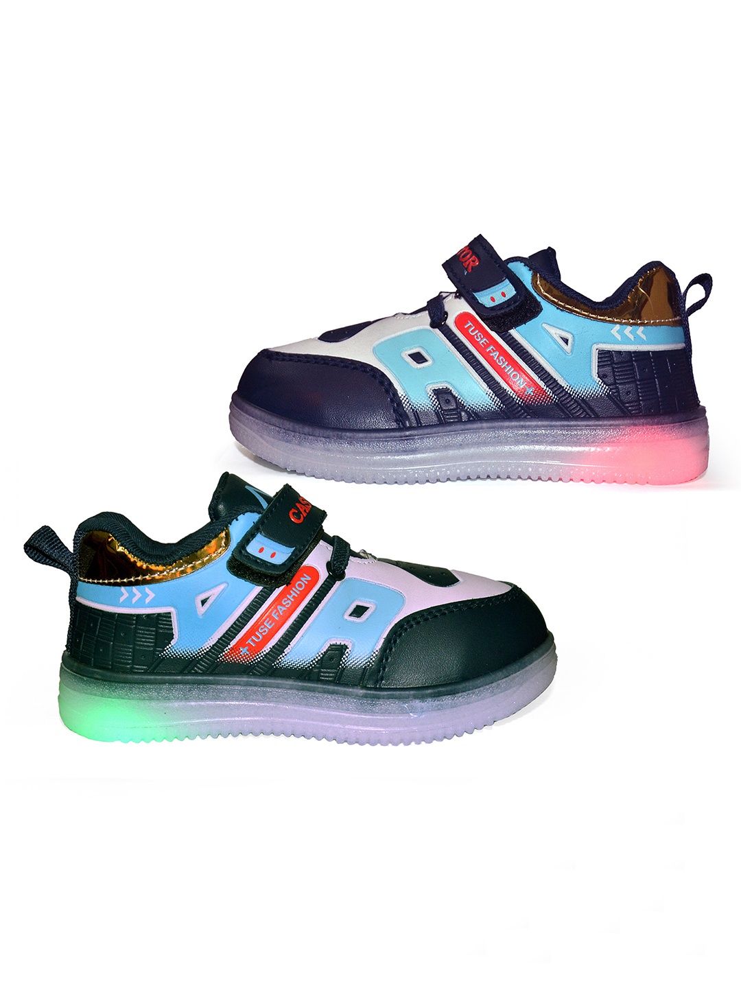

BAESD Kids Printed LED Sneakers, Blue