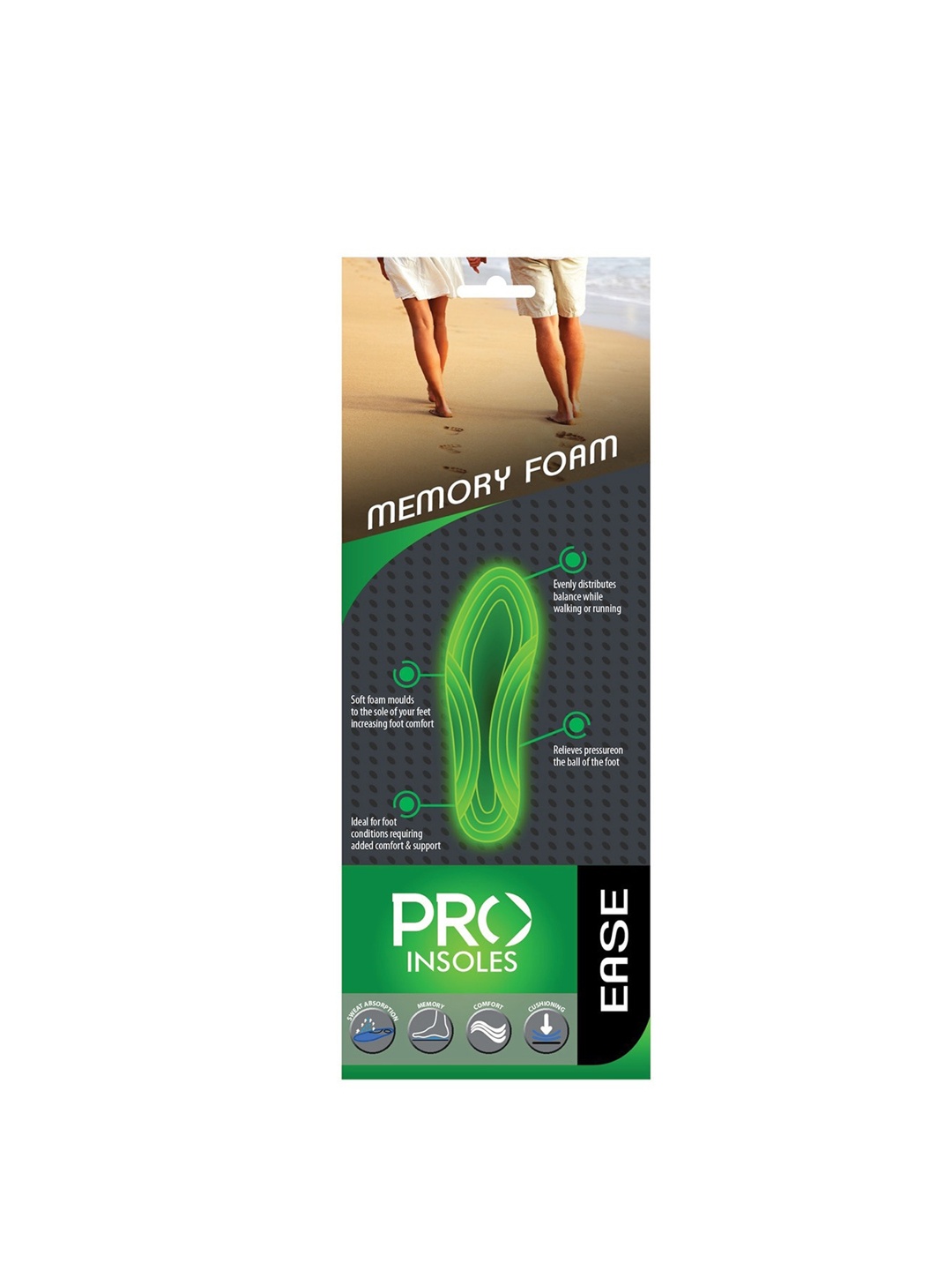 

PRO Memory Foam Insoles Ease, Black