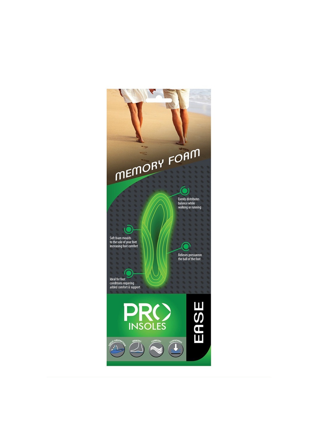 

PRO Memory Foam Ease Insole, Black