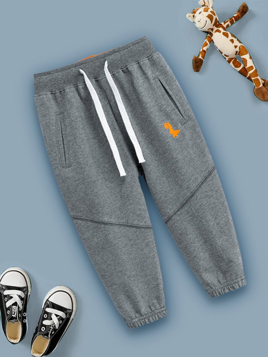 

INCLUD Boys Relaxed-Fit Mid-Rise Joggers, Grey