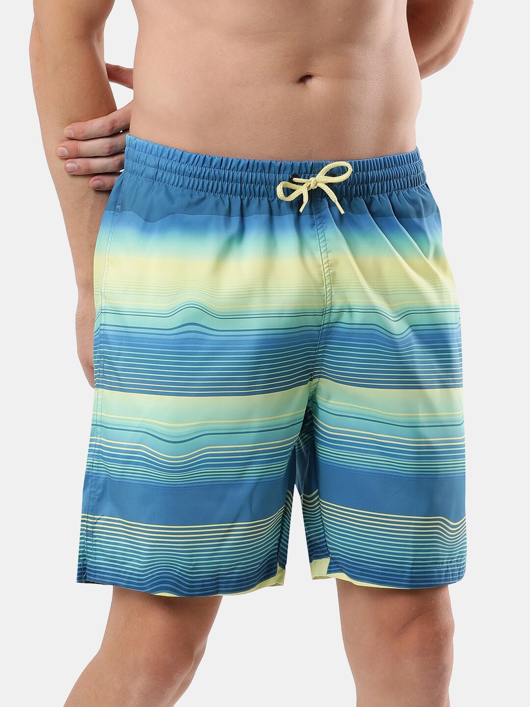 

Speedo Men Printed Placement Leisure 18"' Water Swim Shorts, Blue
