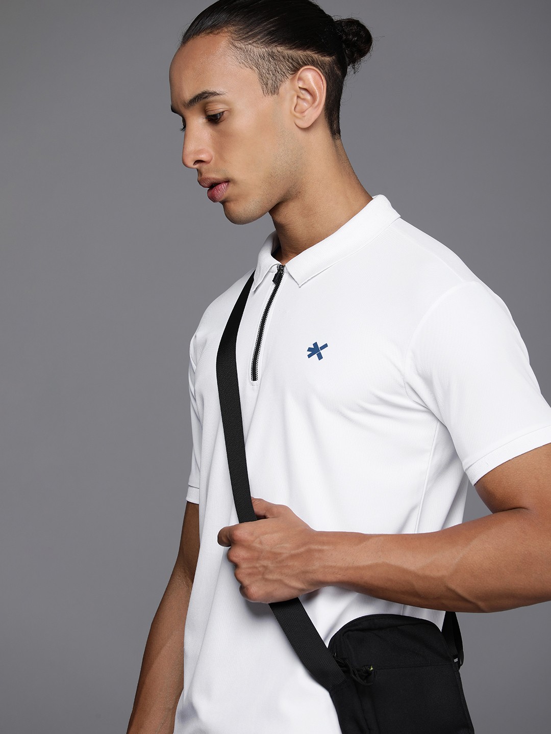 

HRX by Hrithik Roshan Men Polo Collar T-shirt, White