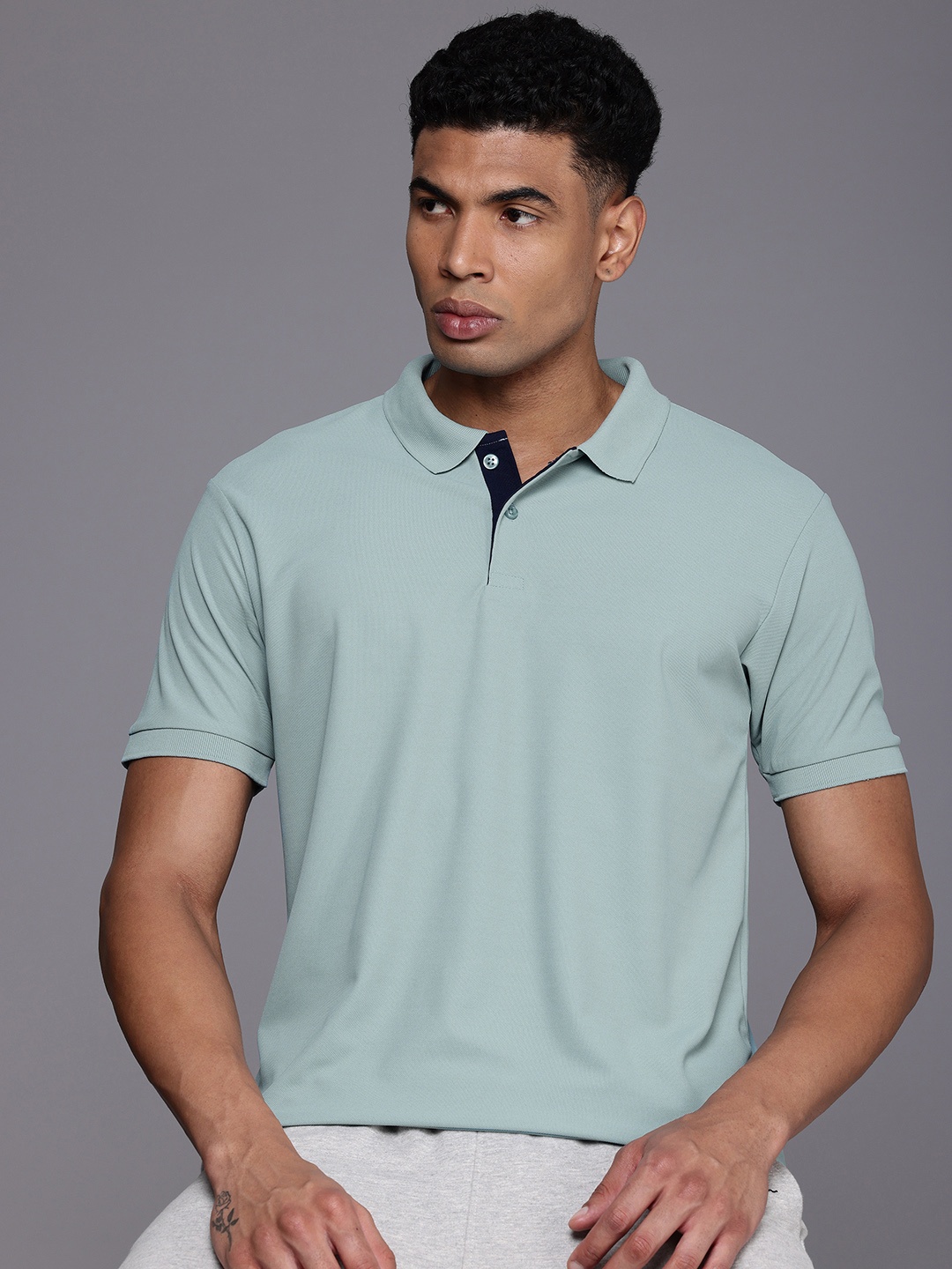

HRX by Hrithik Roshan Men Polo Collar T-shirt, Blue